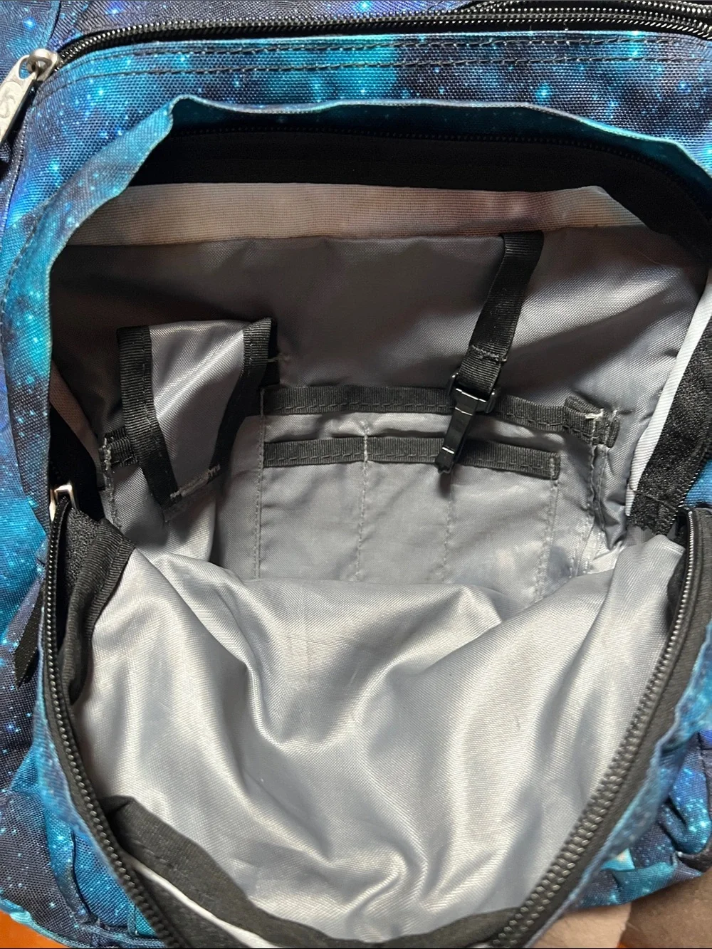 Jansport Vintage Big Student Blue Galaxy Print Backpack
